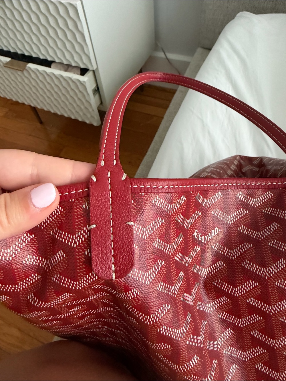 Goyard Red St Louis PM tote - Picture 9 of 11